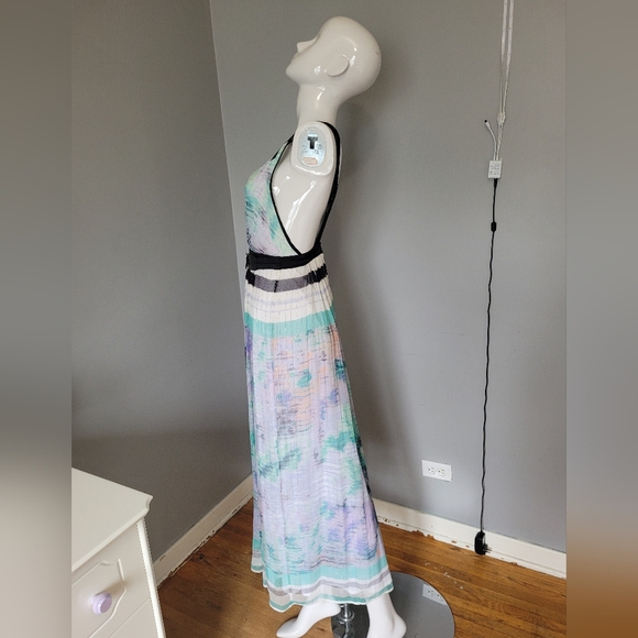 Class Roberto Cavalli Watercolor Silk Dress, VGUC, Size 8 - Picture 8 of 15